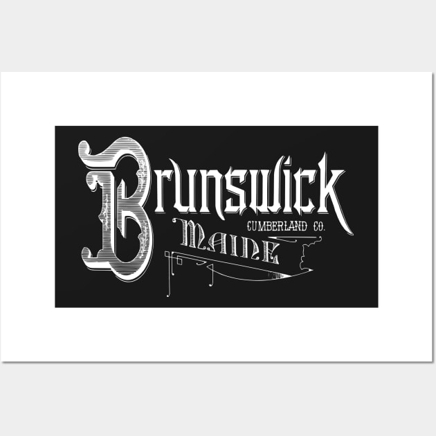 Vintage Brunswick, ME Wall Art by DonDota